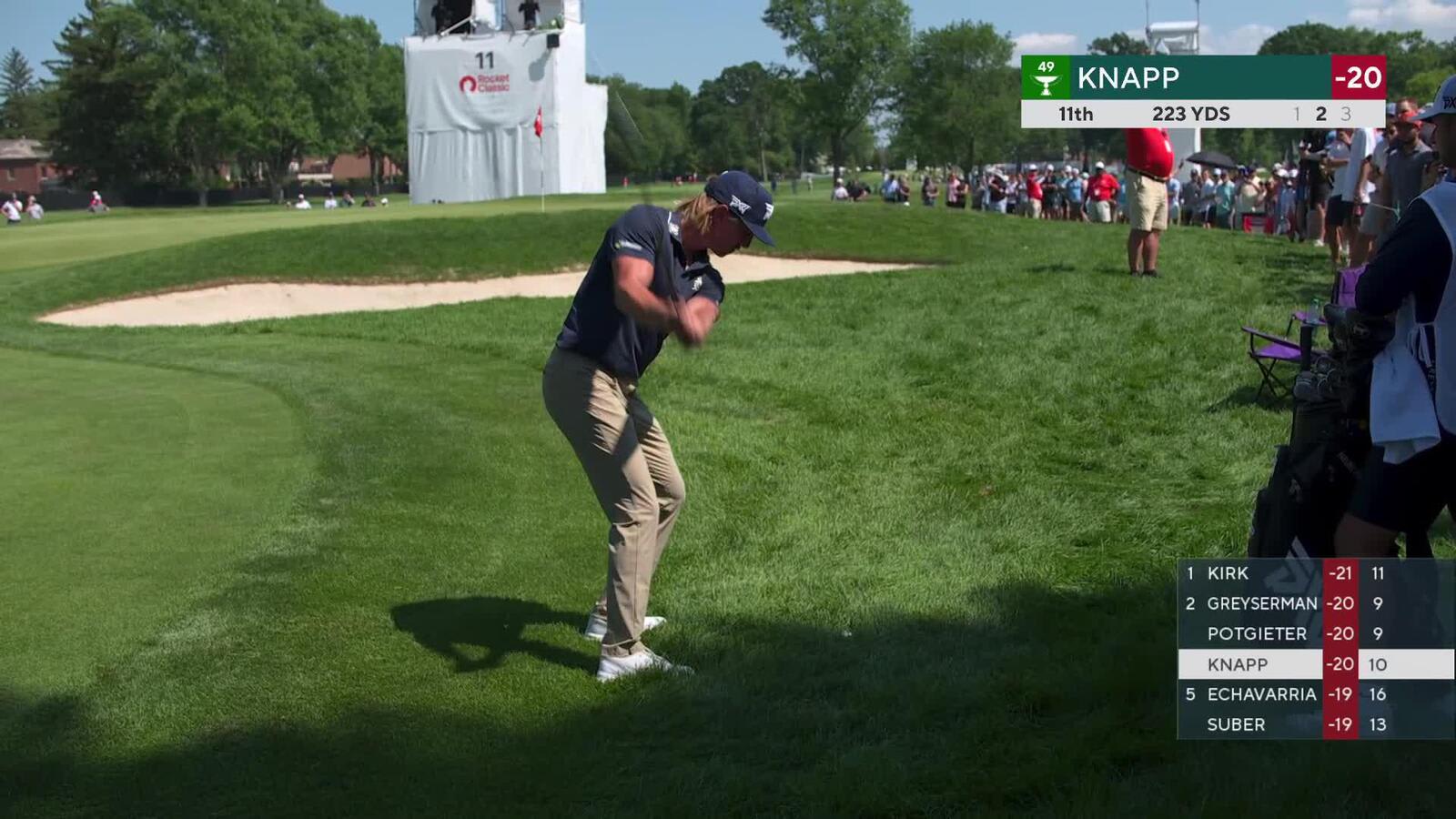Jake Knapp | Round 4 | 11th hole | Shot 2 | 2025 Rocket Classic