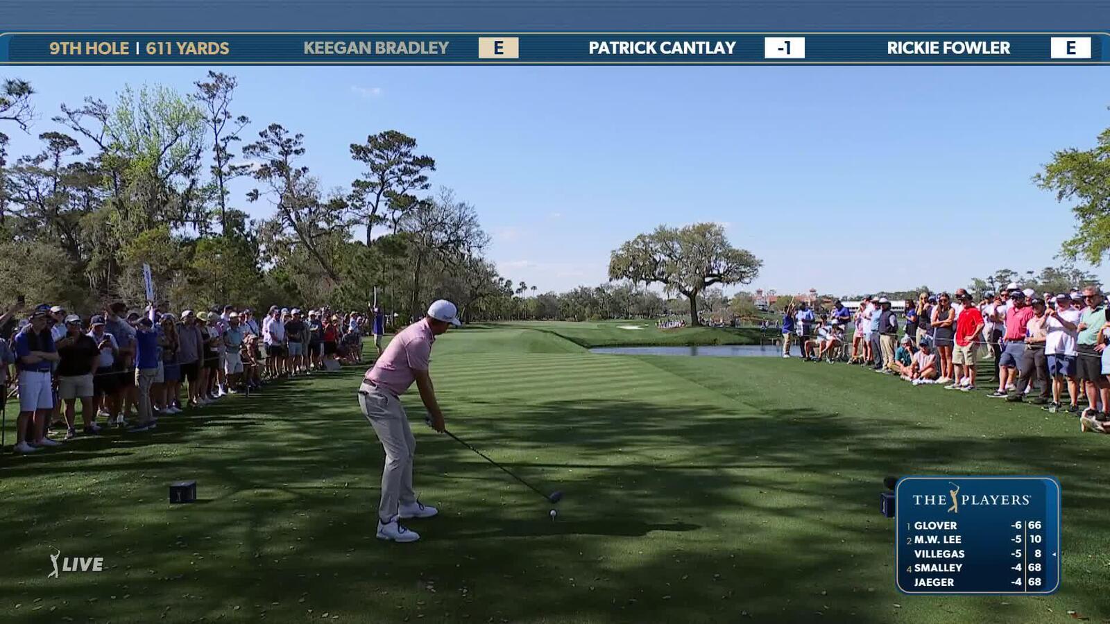Keegan Bradley | Round 1 | 9th hole | Shot 1 | 2025 THE PLAYERS