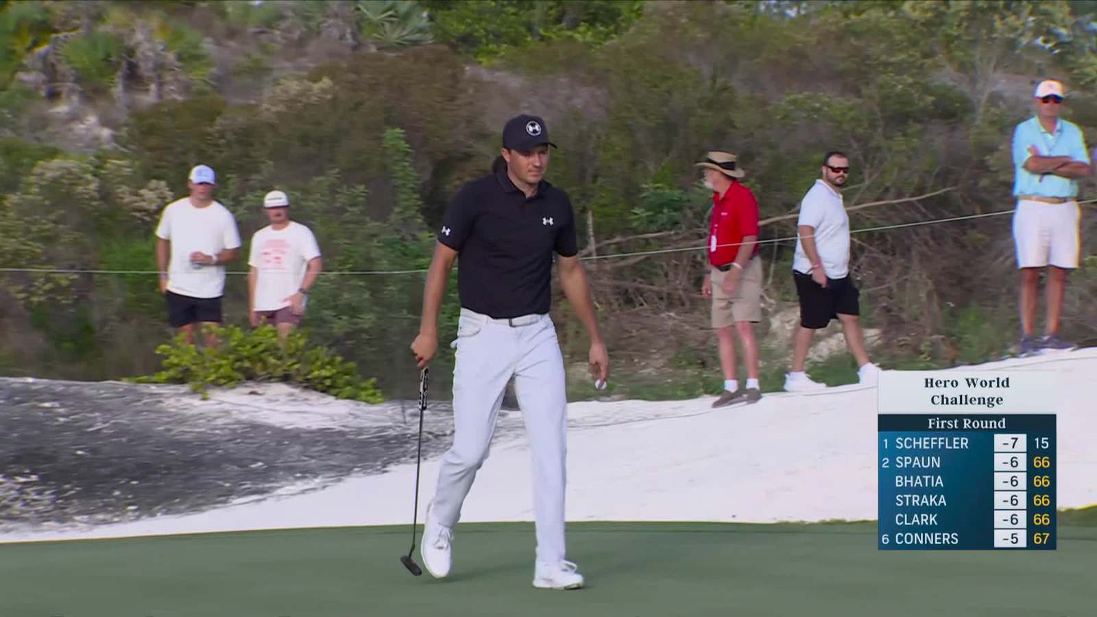 Jordan Spieth | Round 1 | 16th hole | Shot 5 | 2025 Hero World Challenge