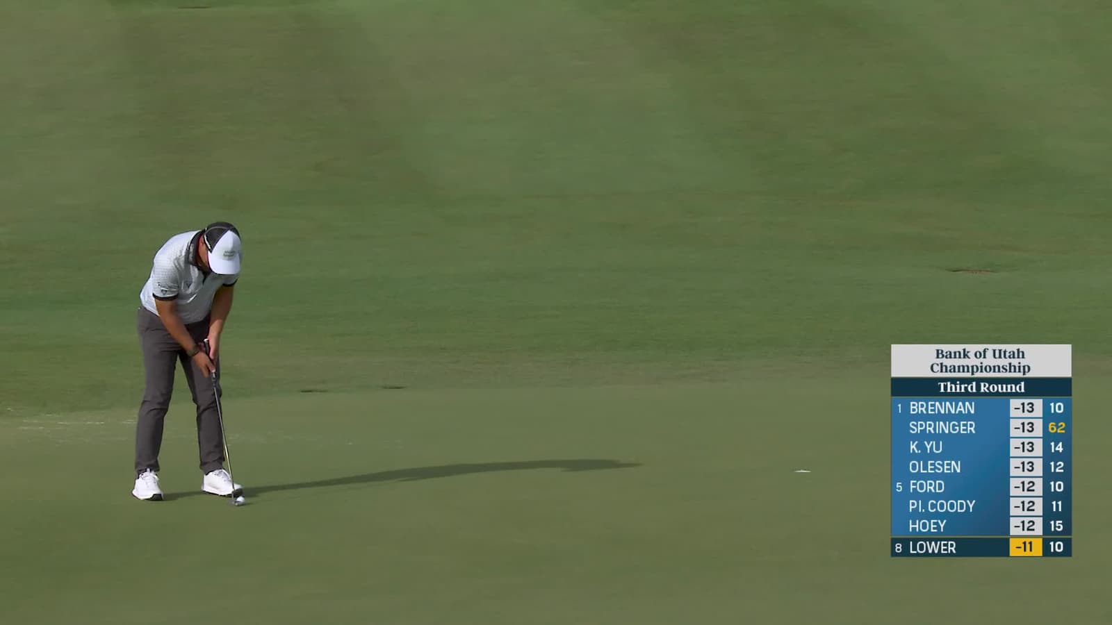 Justin Lower | Round 3 | 11th hole | Shot 3 | 2025 Bank of Utah