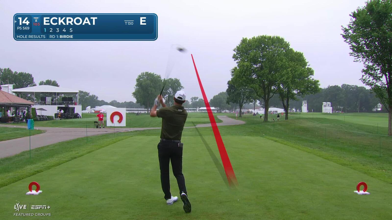 Austin Eckroat | Round 2 | 14th hole | Shot 1 | 2025 Rocket Classic