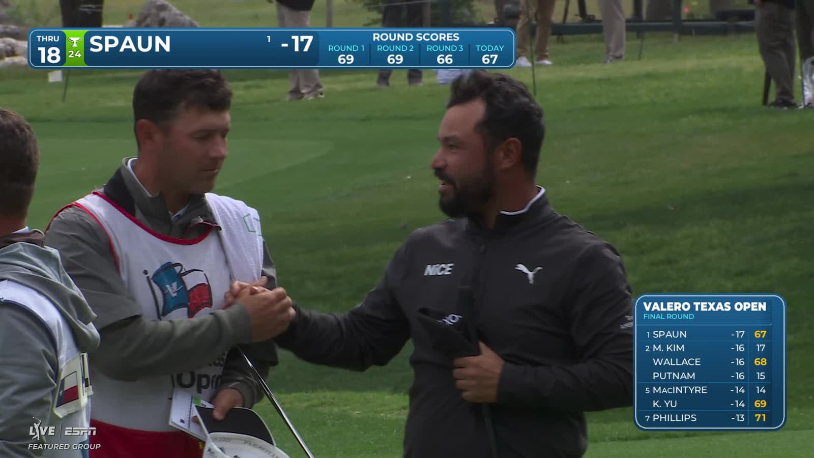 J.J. Spaun | Round 4 | 18th hole | Shot 5 | 2026 Valero