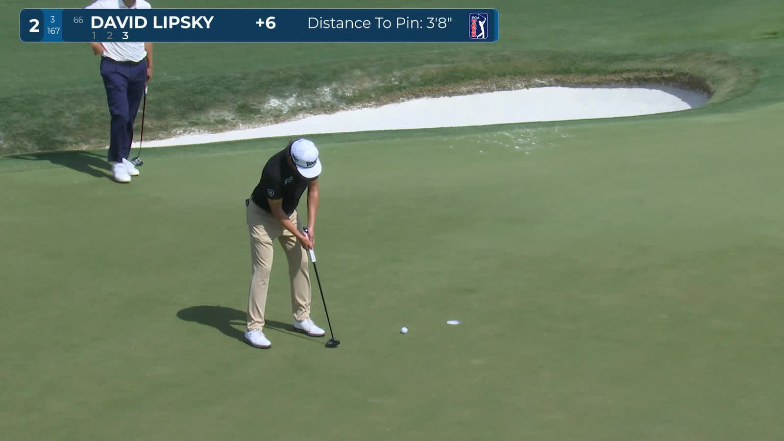 David Lipsky | Round 1 | 2nd hole | Shot 4 | -1 Houston Open