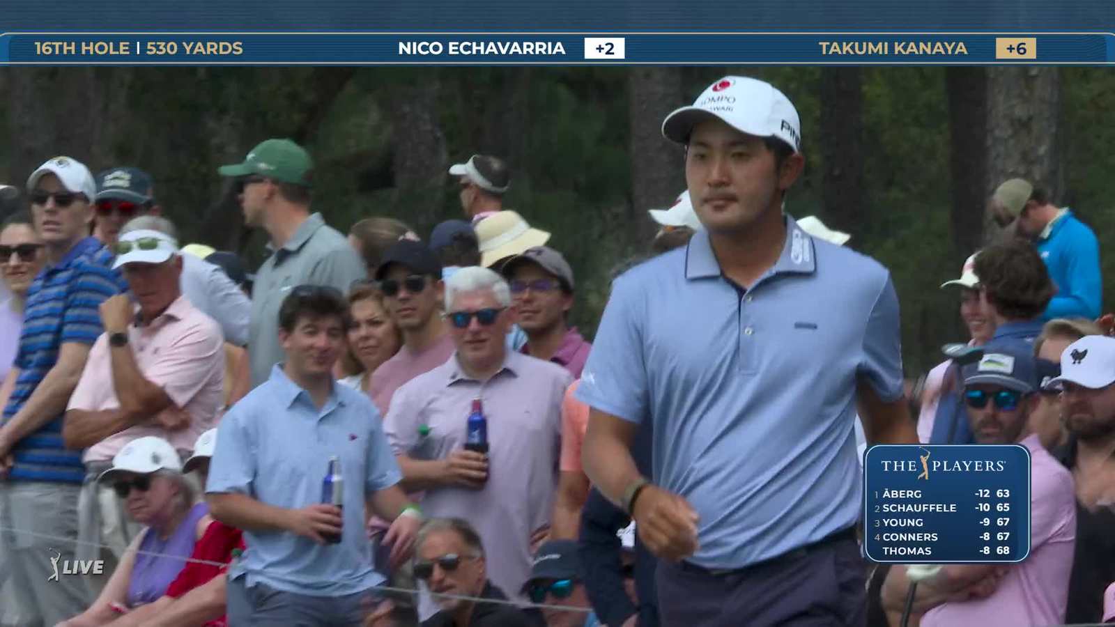 Takumi Kanaya | Round 3 | 16th hole | Shot 3 | 2026 THE PLAYERS