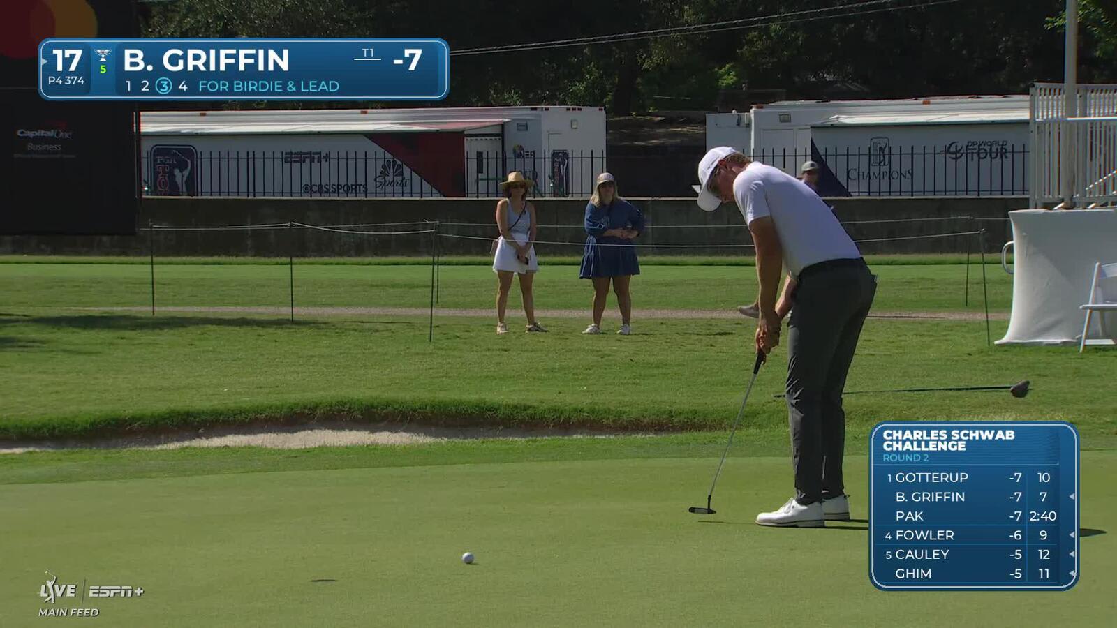 Ben Griffin | Round 2 | 17th hole | Shot 4 | 2025 Charles Schwab