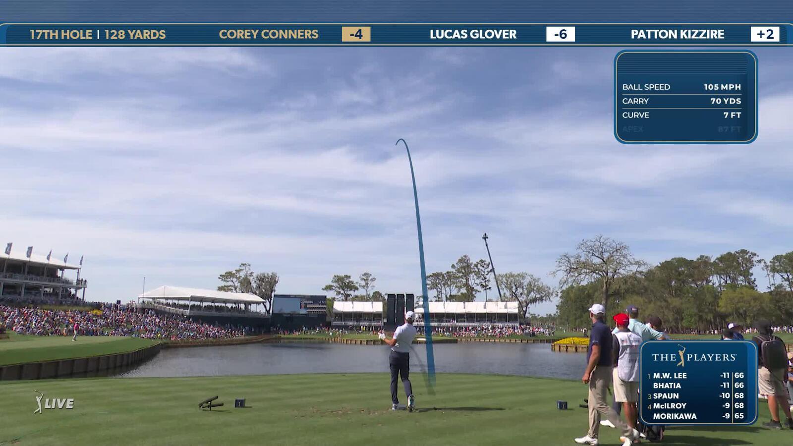 Corey Conners | Round 2 | 17th hole | Shot 1 | 2025 THE PLAYERS