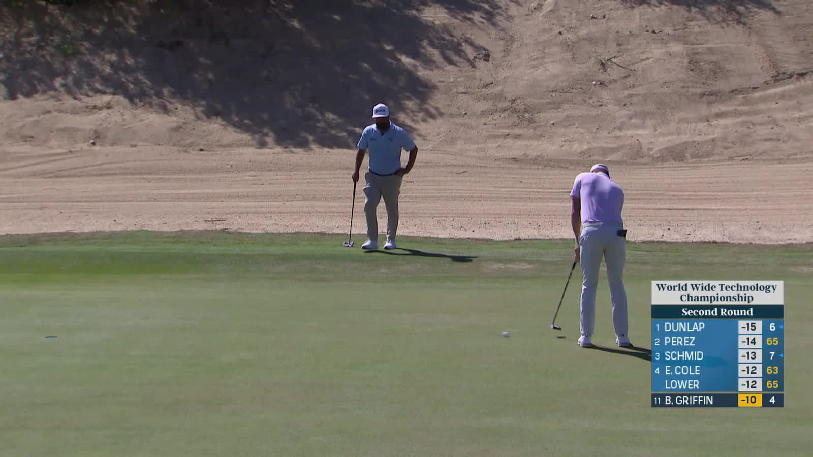 Ben Griffin | Round 2 | 5th hole | Shot 4 | 2025 World Wide Technology