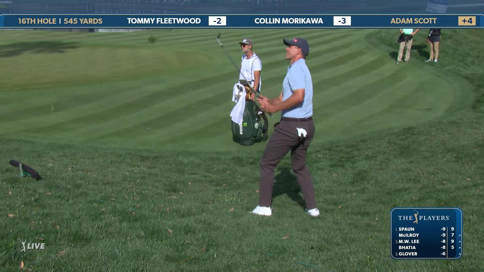 Adam Scott | Round 2 | 16th hole | Shot 3 | 2025 THE PLAYERS