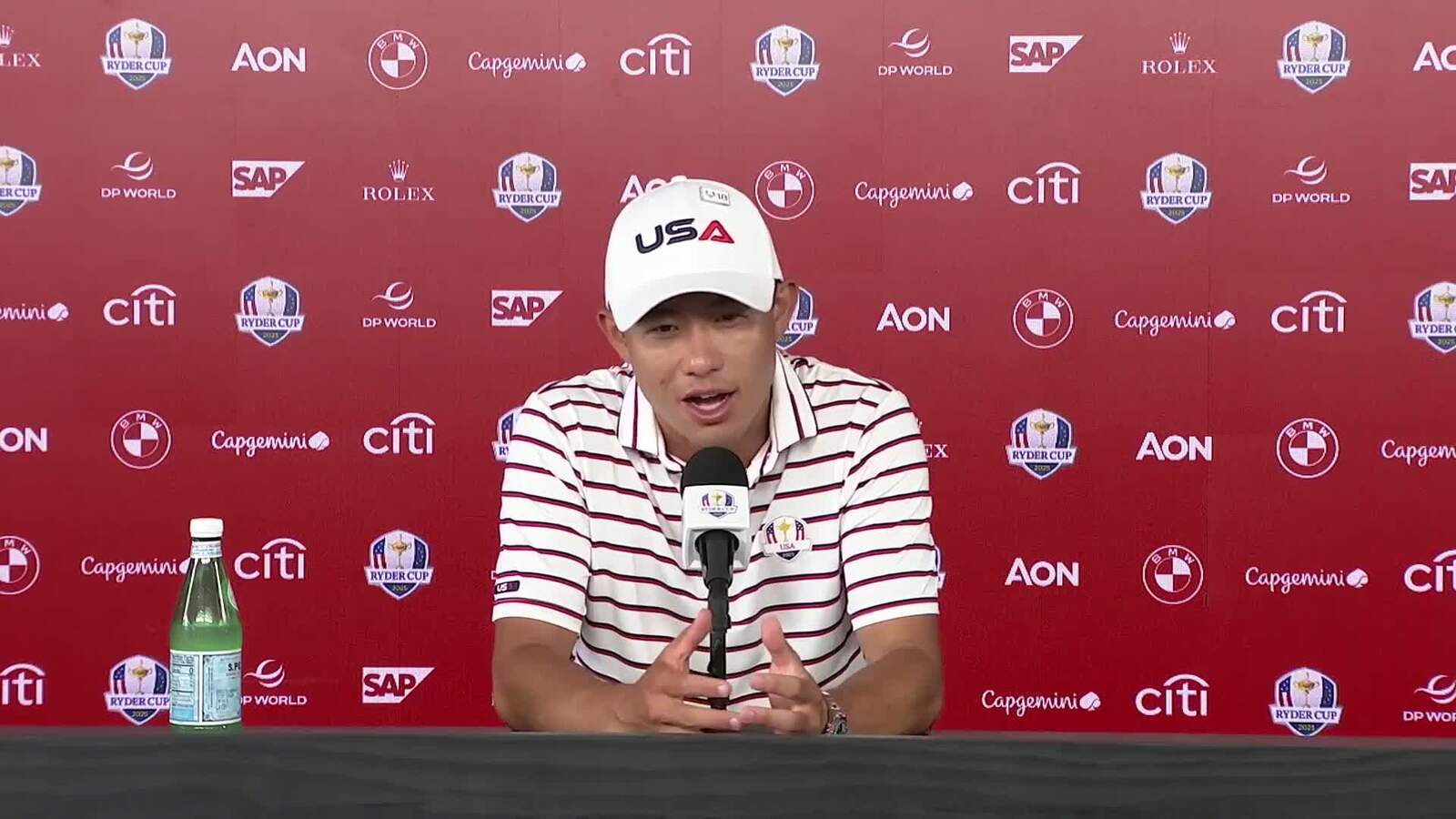 Collin Morikawa on what he hopes to see from Ryder Cup teammate Cameron Young
