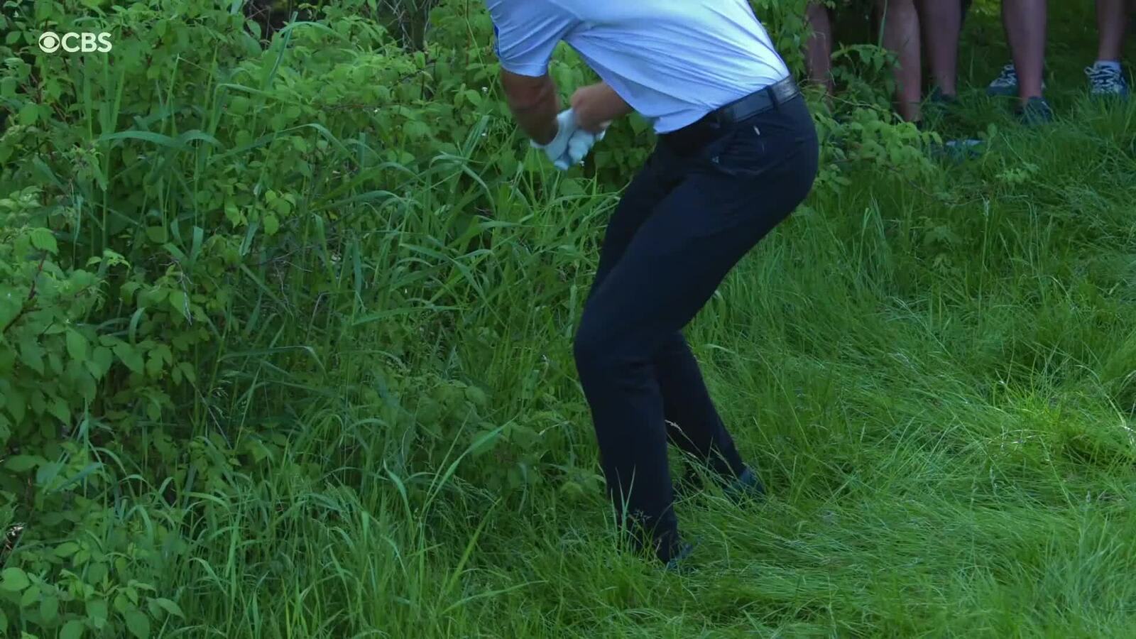 Cameron Young saves par from penalty area at RBC Canadian