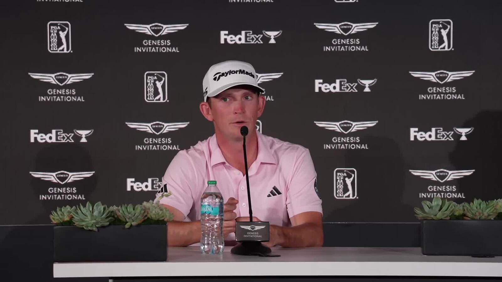 Jacob Bridgeman news conference after winning The Genesis