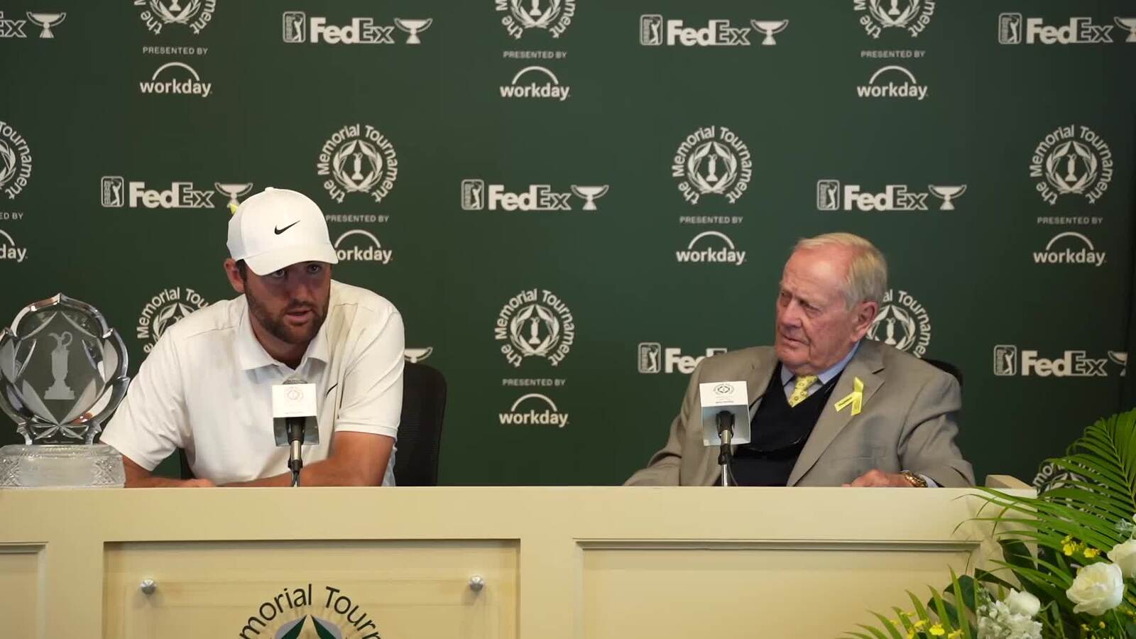 Scottie Scheffler news conference after winning the Memorial