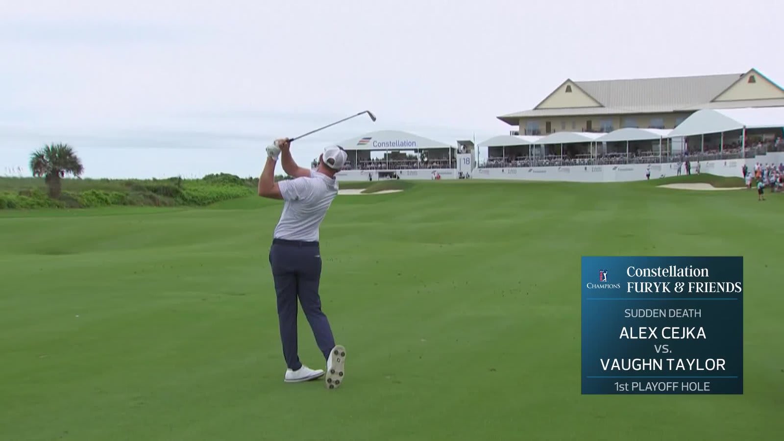 Vaughn Taylor makes birdie on No. 18 at Constellation FURYK & FRIENDS