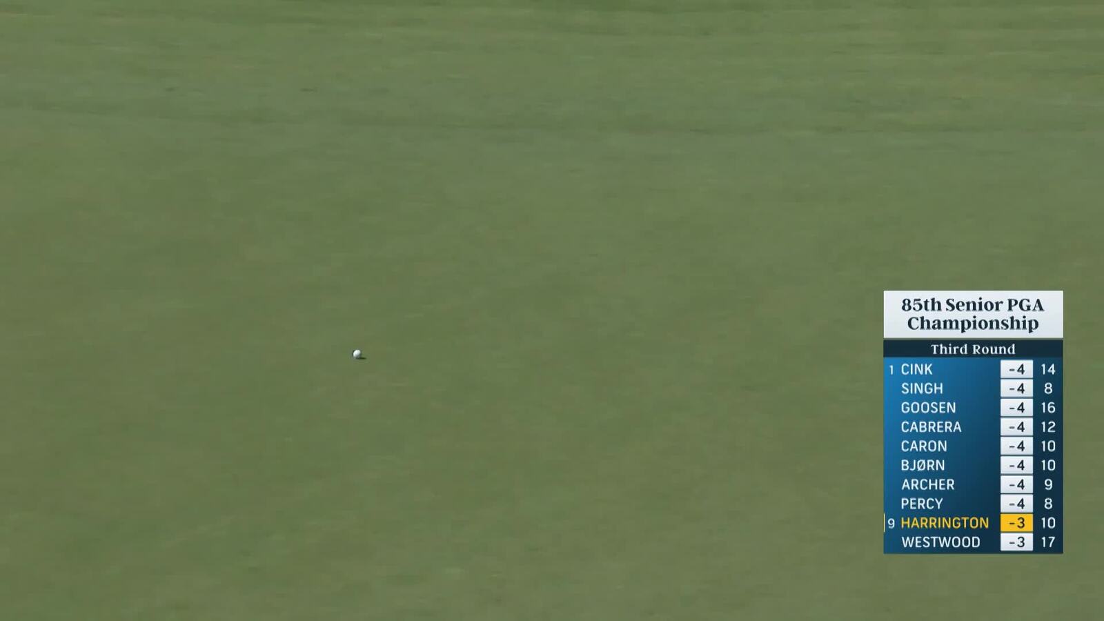Padraig Harrington's bunker escape sets up birdie at Senior PGA