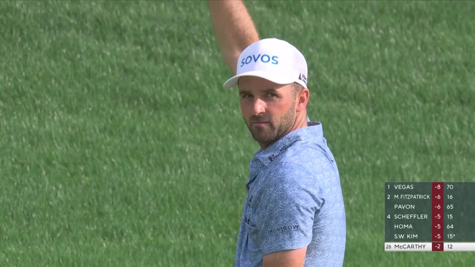 Denny McCarthy pitches in for birdie at PGA Championship