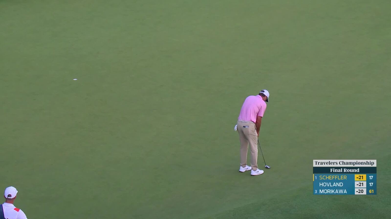 Scottie Scheffler, Viktor Hovland duel on final hole to send Travelers into playoff