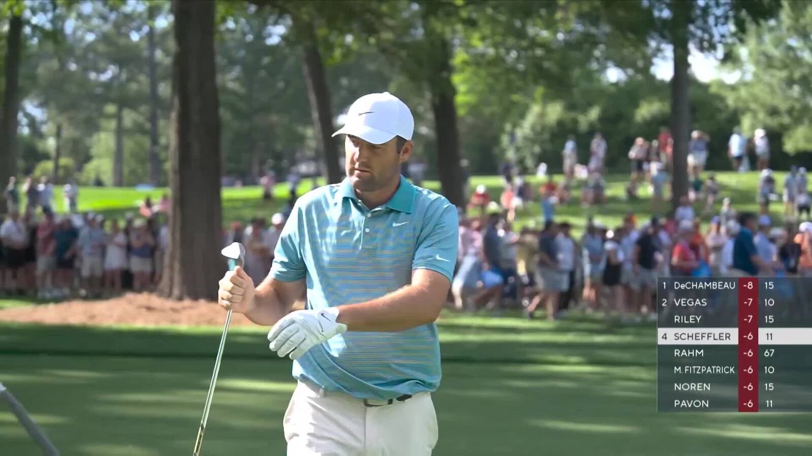 Scottie Scheffler’s excellent approach sets up birdie at PGA Championship