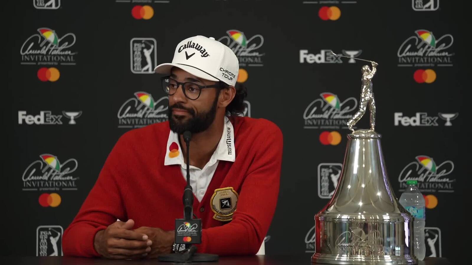 Akshay Bhatia news conference after winning Arnold Palmer