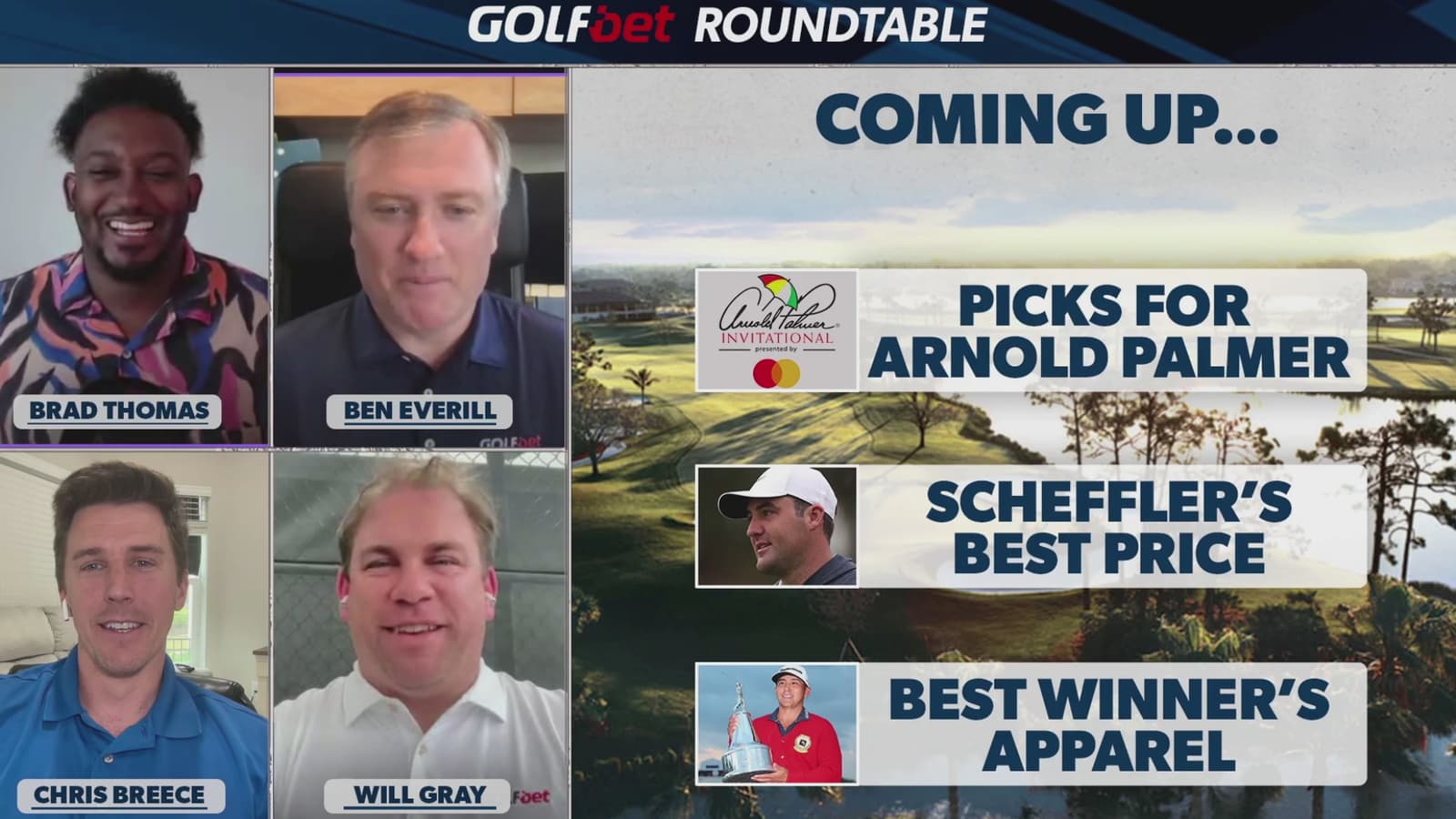 Golfbet Roundtable: Picks for the API, and where Scheffler's odds should be