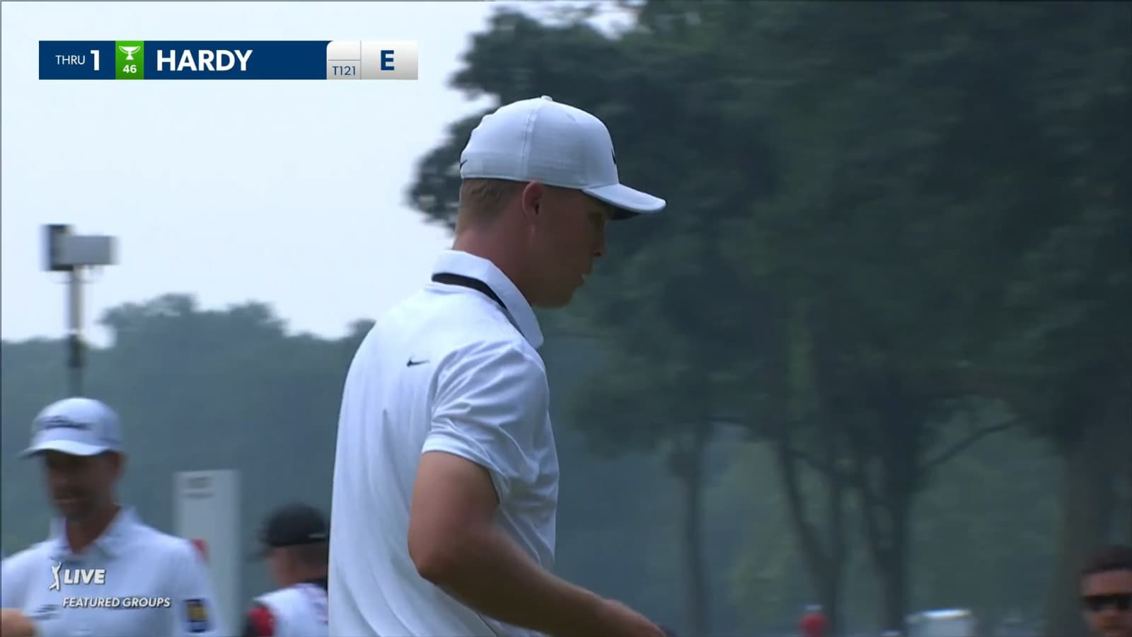 Nick Hardy holes 22-footer from fringe for birdie at Rocket Mortgage