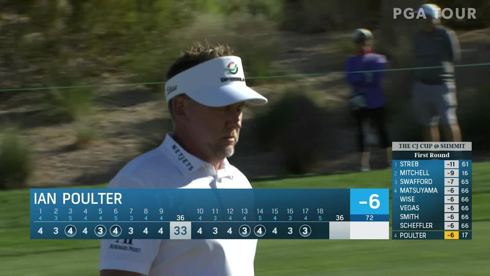 Ian Poulter drains 15-foot birdie putt at THE CJ CUP