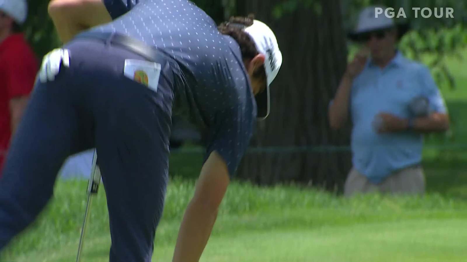 Joaquin Niemann's nice approach from rough and birdie at Rocket Mortgage