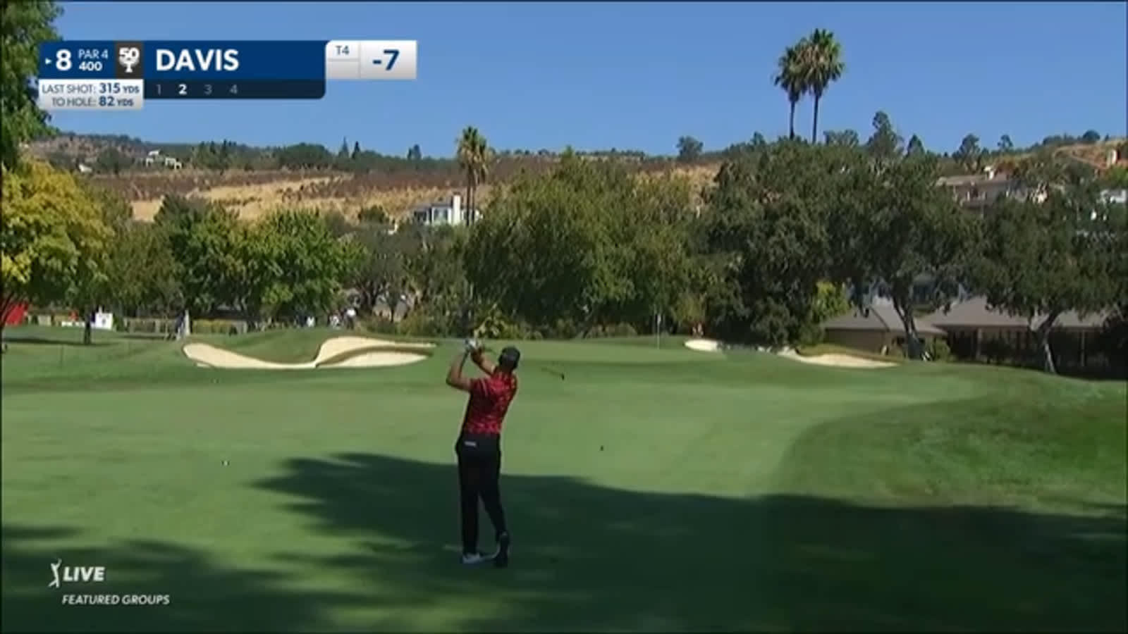 Cam Davis spins it close to set up birdie at Fortinet Championship