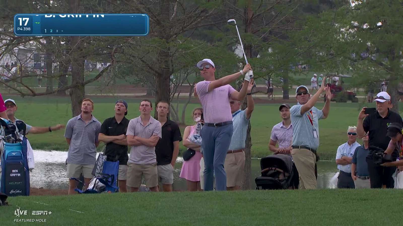 Ben Griffin makes birdie on No. 17 at Houston Open
