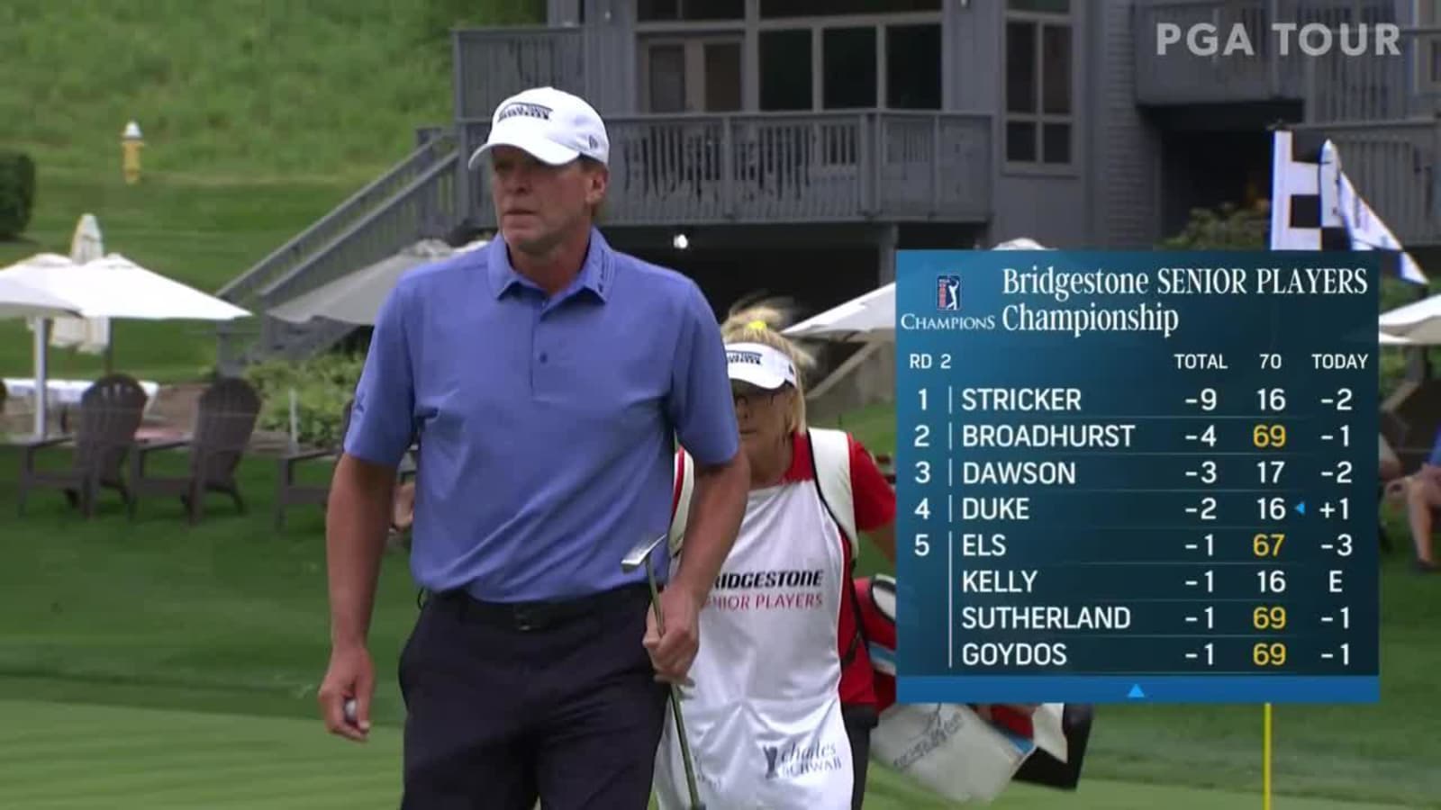 Steve Stricker's bunker play leads to birdie at SENIOR PLAYERS