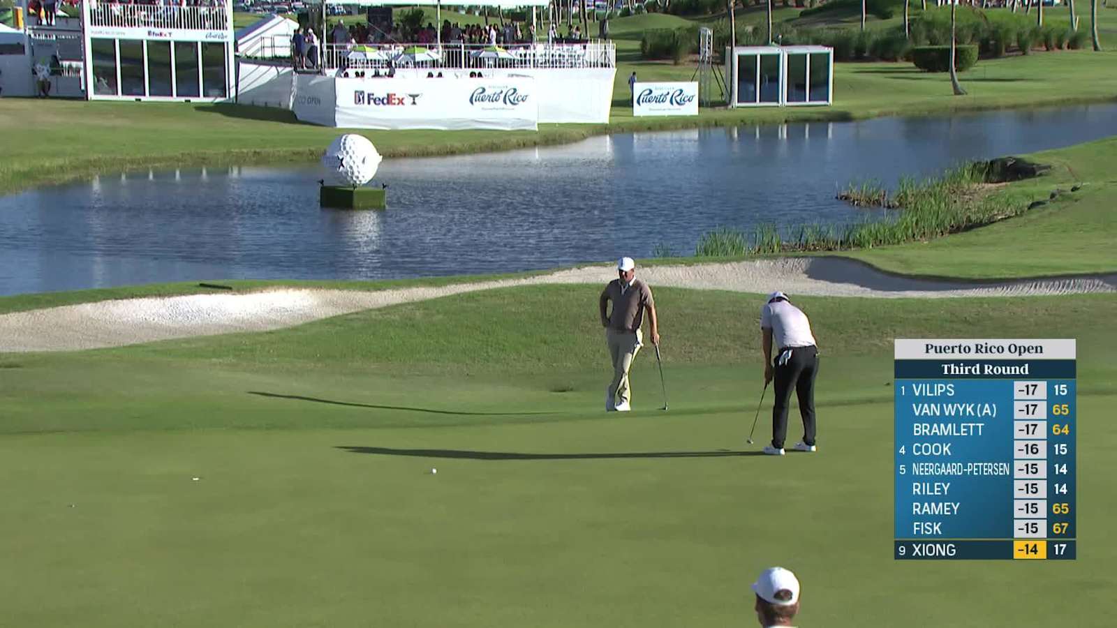 Norman Xiong's closing birdie putt at Puerto Rico