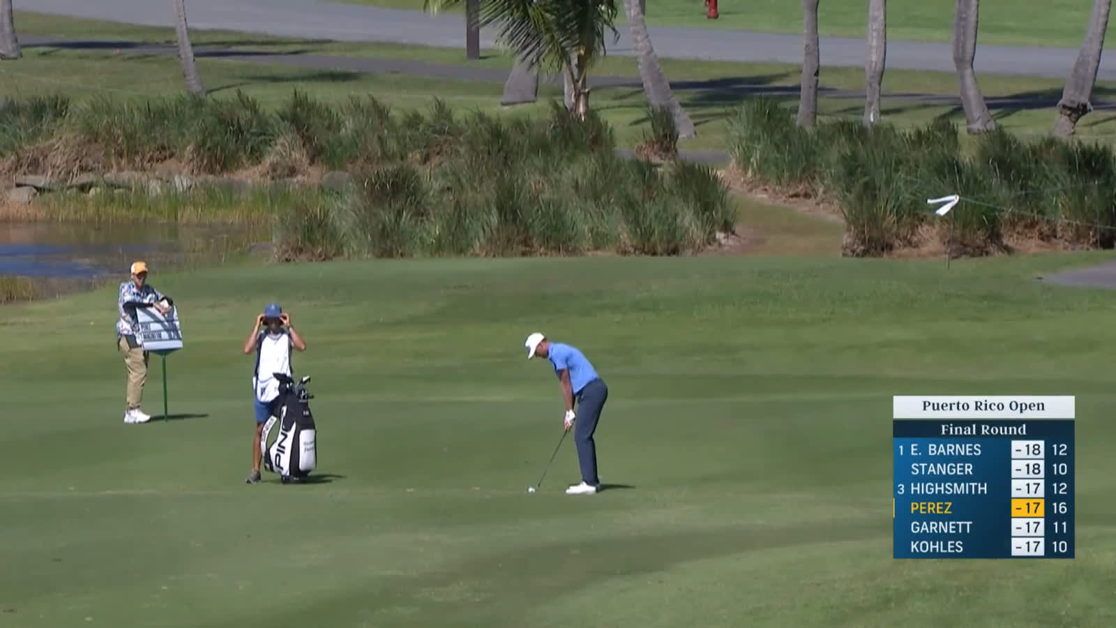 Victor Perez throws dart with approach and birdies at Puerto Rico