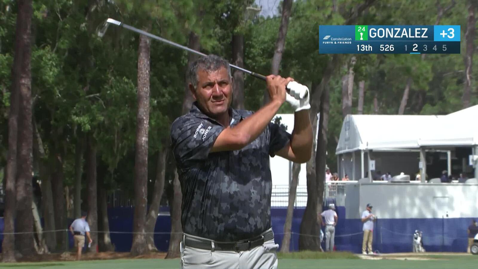 Ricardo Gonzalez makes eagle putt after back-to-back bogeys at Constellation FURYK & FRIENDS