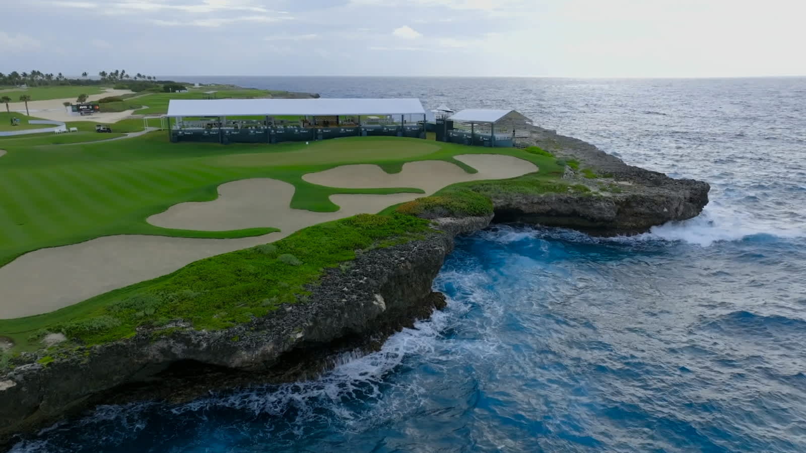 Drone flyover of Puntacana Resort & Club (Corales Golf Course)
