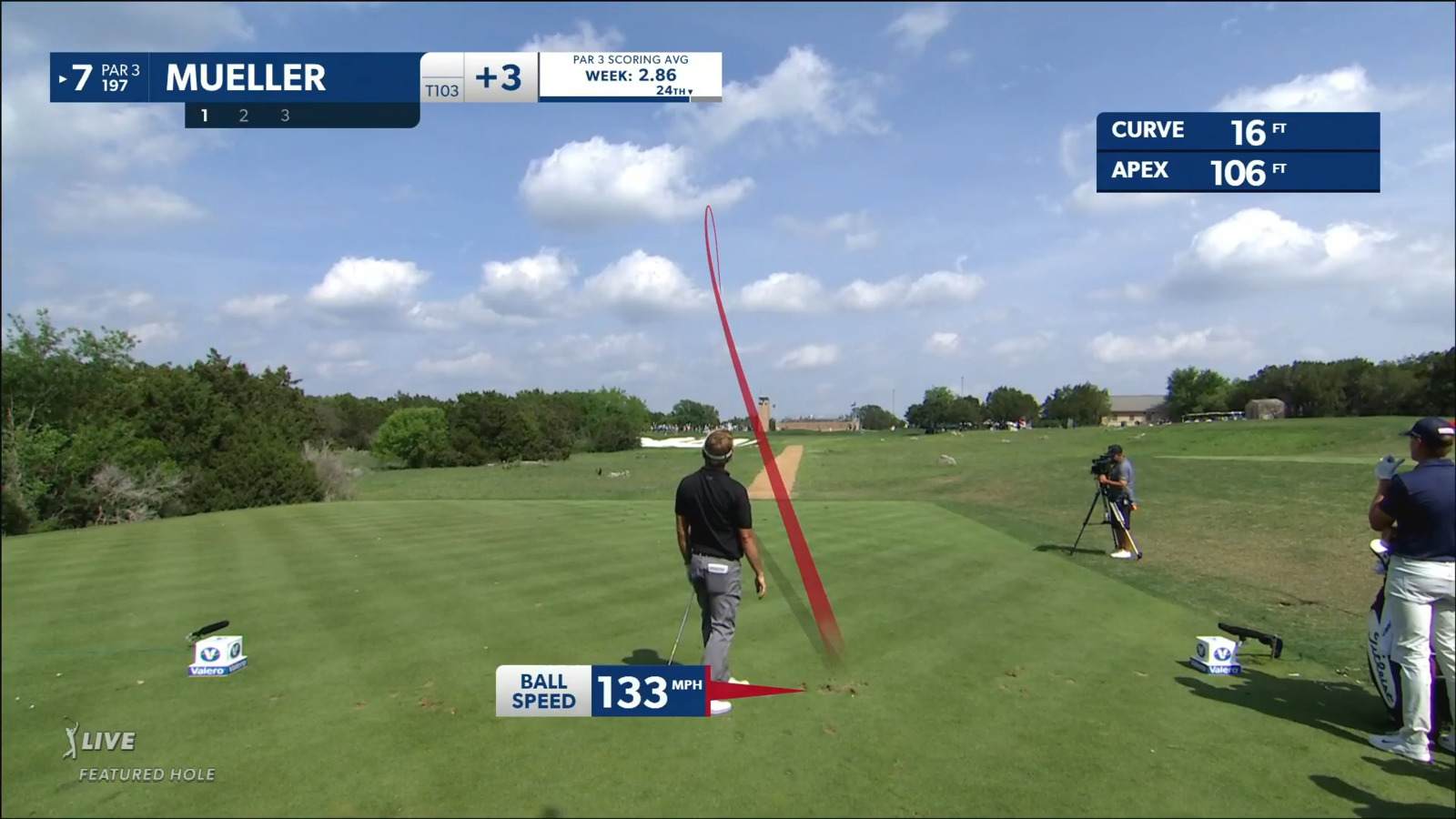 Jesse Mueller sticks approach to set up birdie at Valero