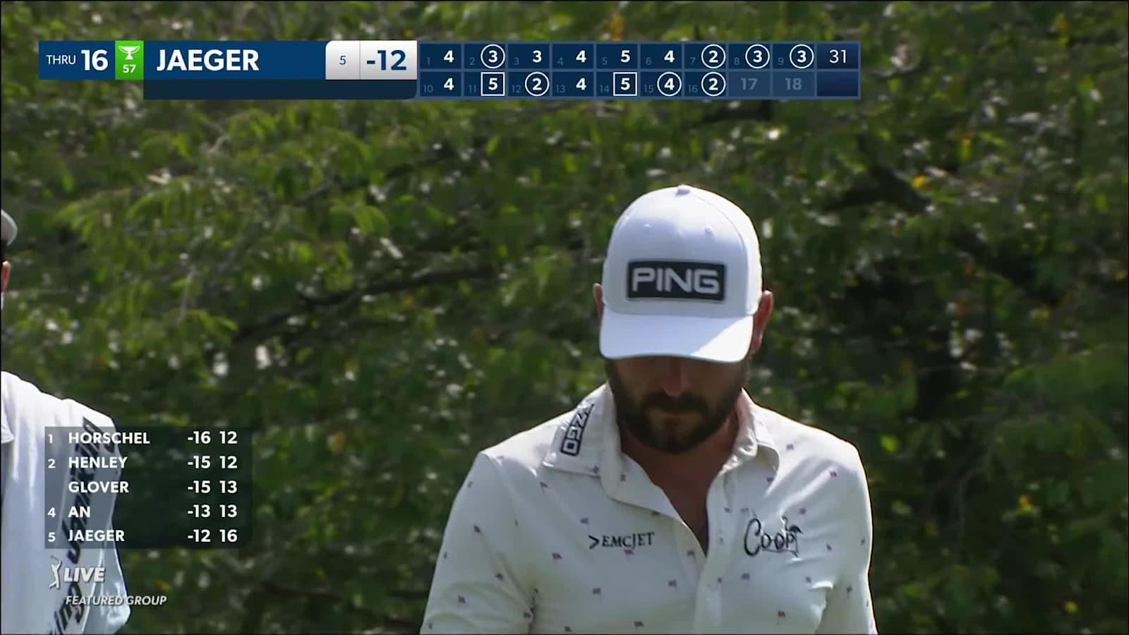 Stephan Jaeger goes back-to-back with birdie on No. 16 at Wyndham