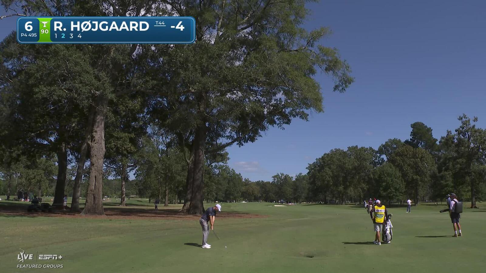 Rasmus Højgaard hits approach to nine feet, sets up birdie at Sanderson Farms