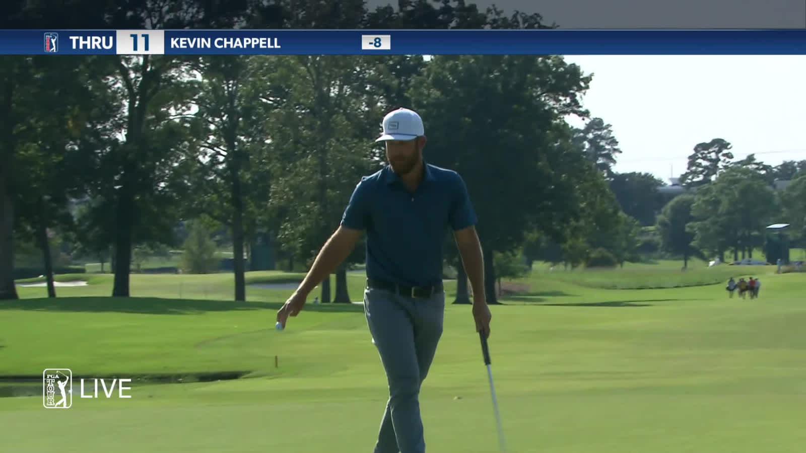 Kevin Chappell's impressive up-and-down for birdie in Round 3 at Sanderson Farms
