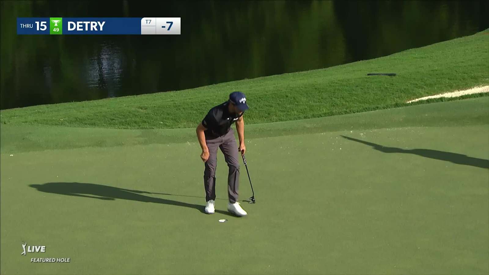 Thomas Detry makes birdie on No. 15 at Wyndham