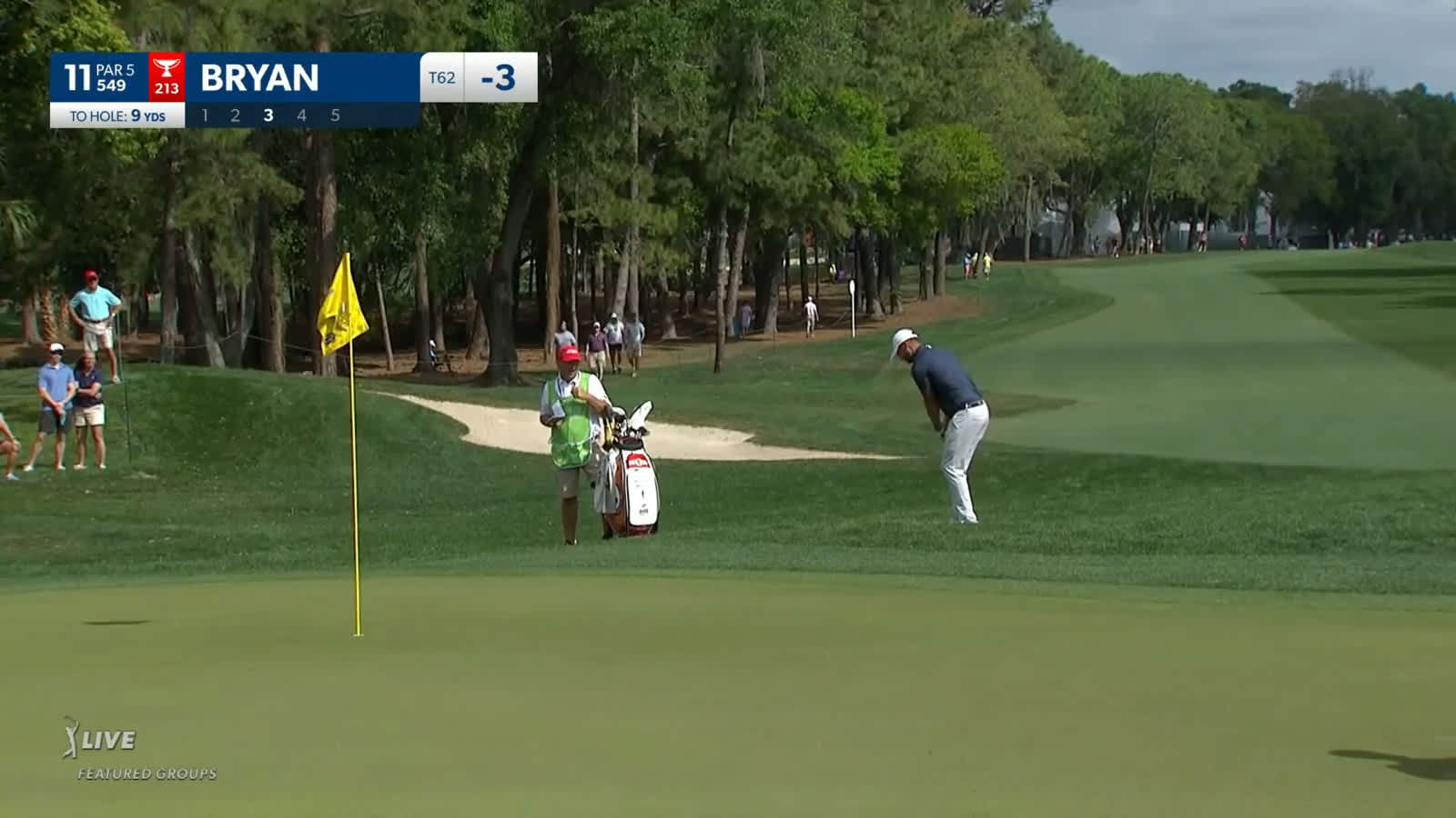 Wesley Bryan gets up-and-down for birdie at Valspar