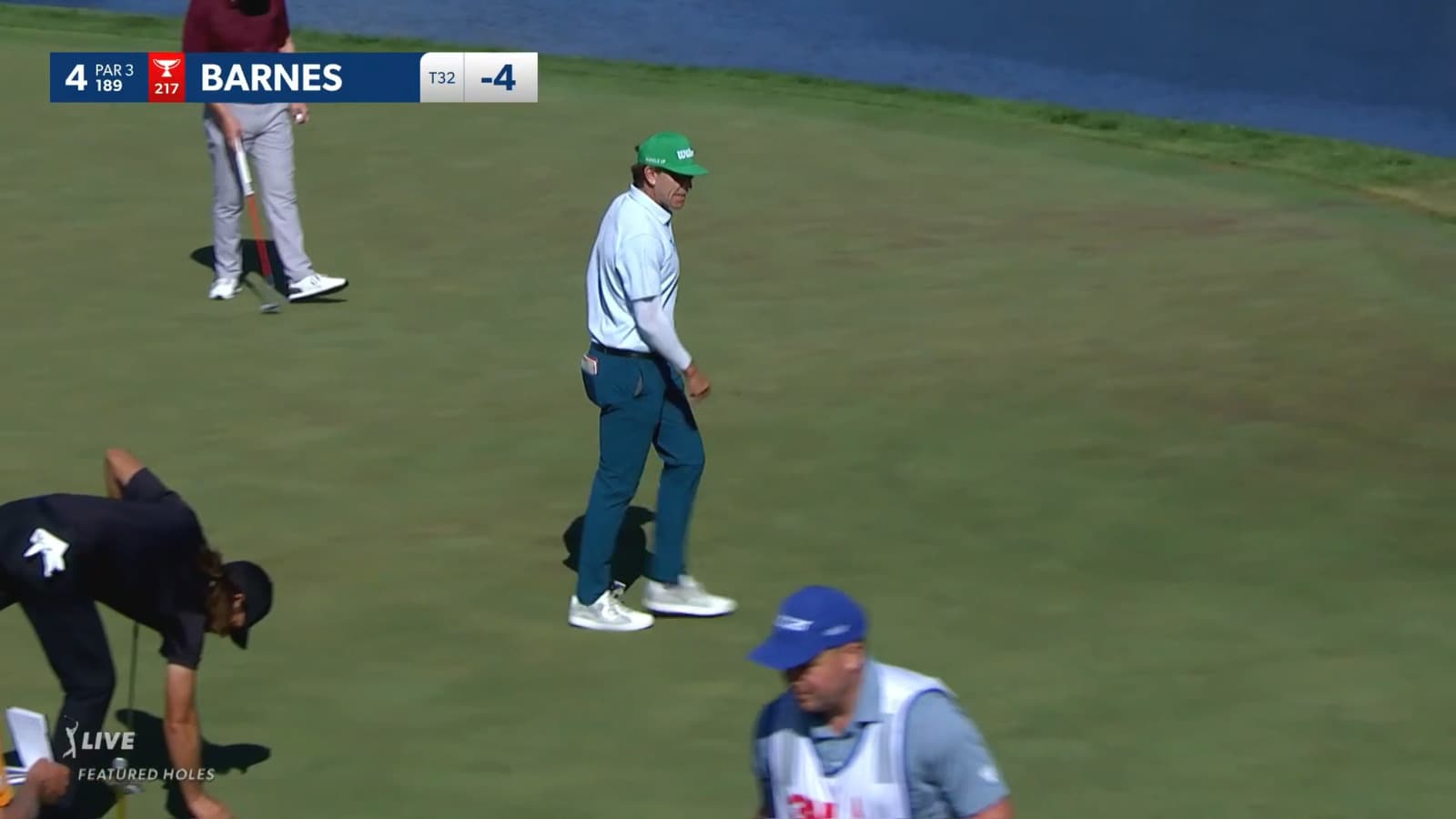 Ricky Barnes holes 31-footer for birdie at 3M Open