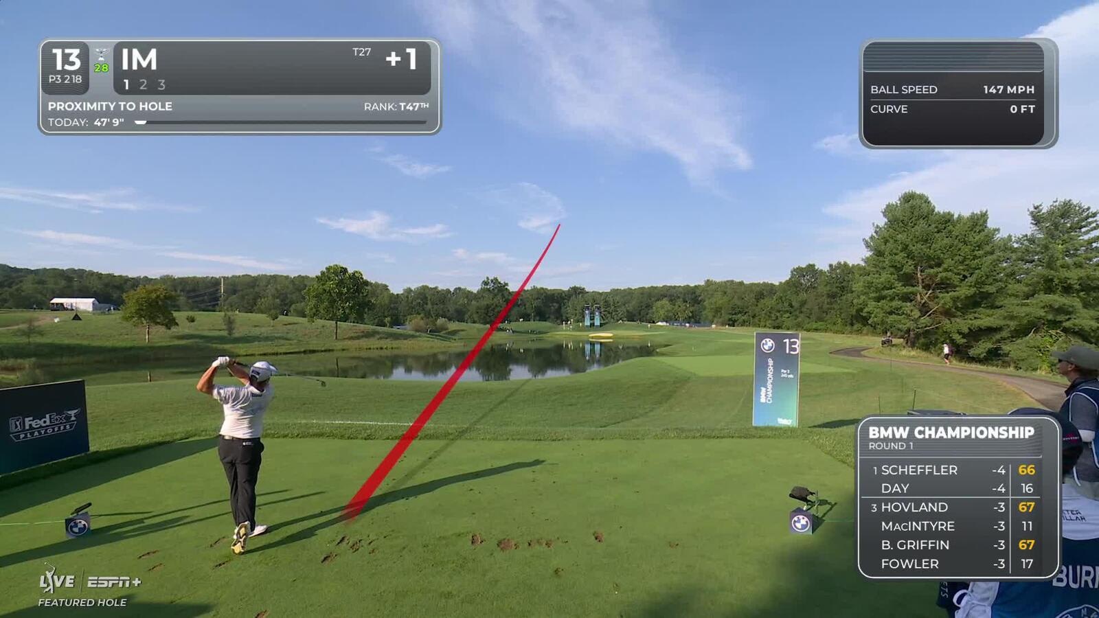 Sungjae Im makes birdie on No. 13 at BMW Championship