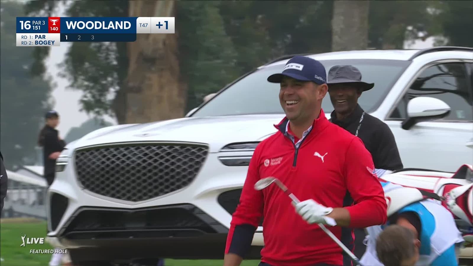 Gary Woodland nearly makes a hole-in-one at Genesis