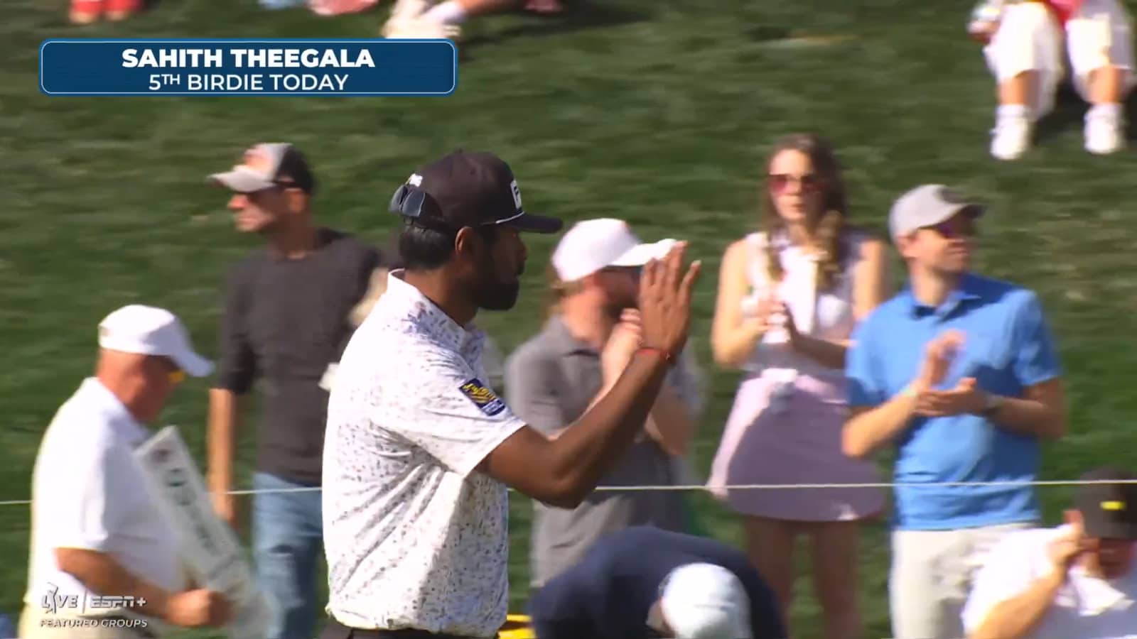 Sahith Theegala sinks 17-foot birdie putt at WM Phoenix Open