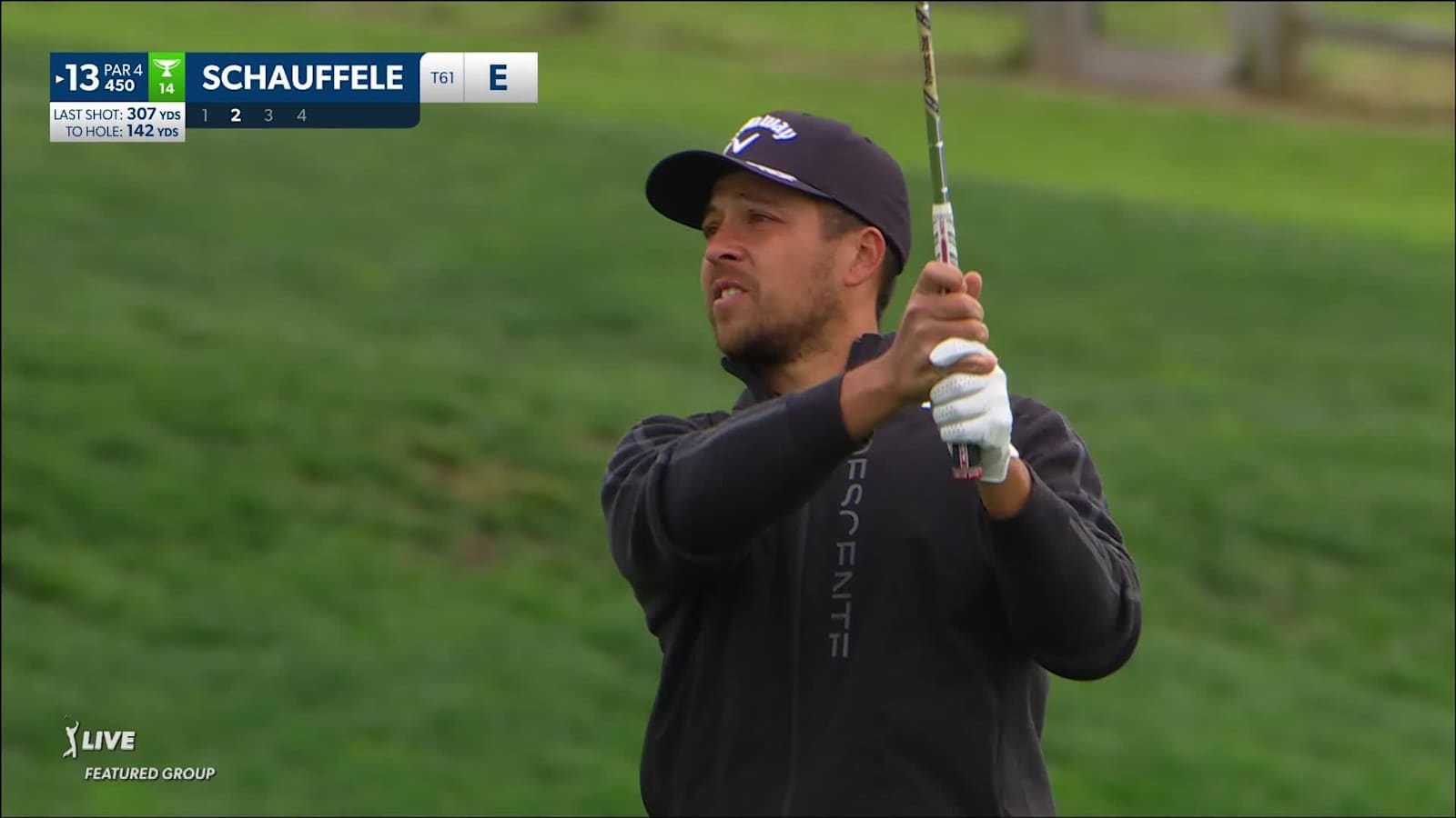 Xander Schauffele spins second and makes birdie at AT&T Pebble Beach