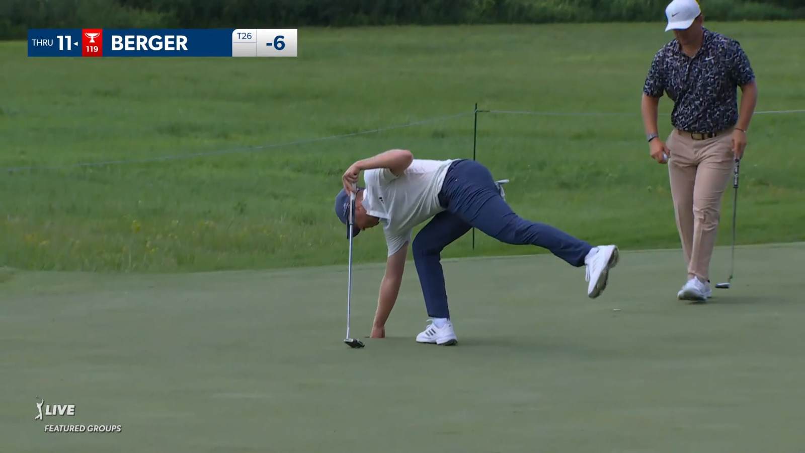 Daniel Berger converts birdie at John Deere