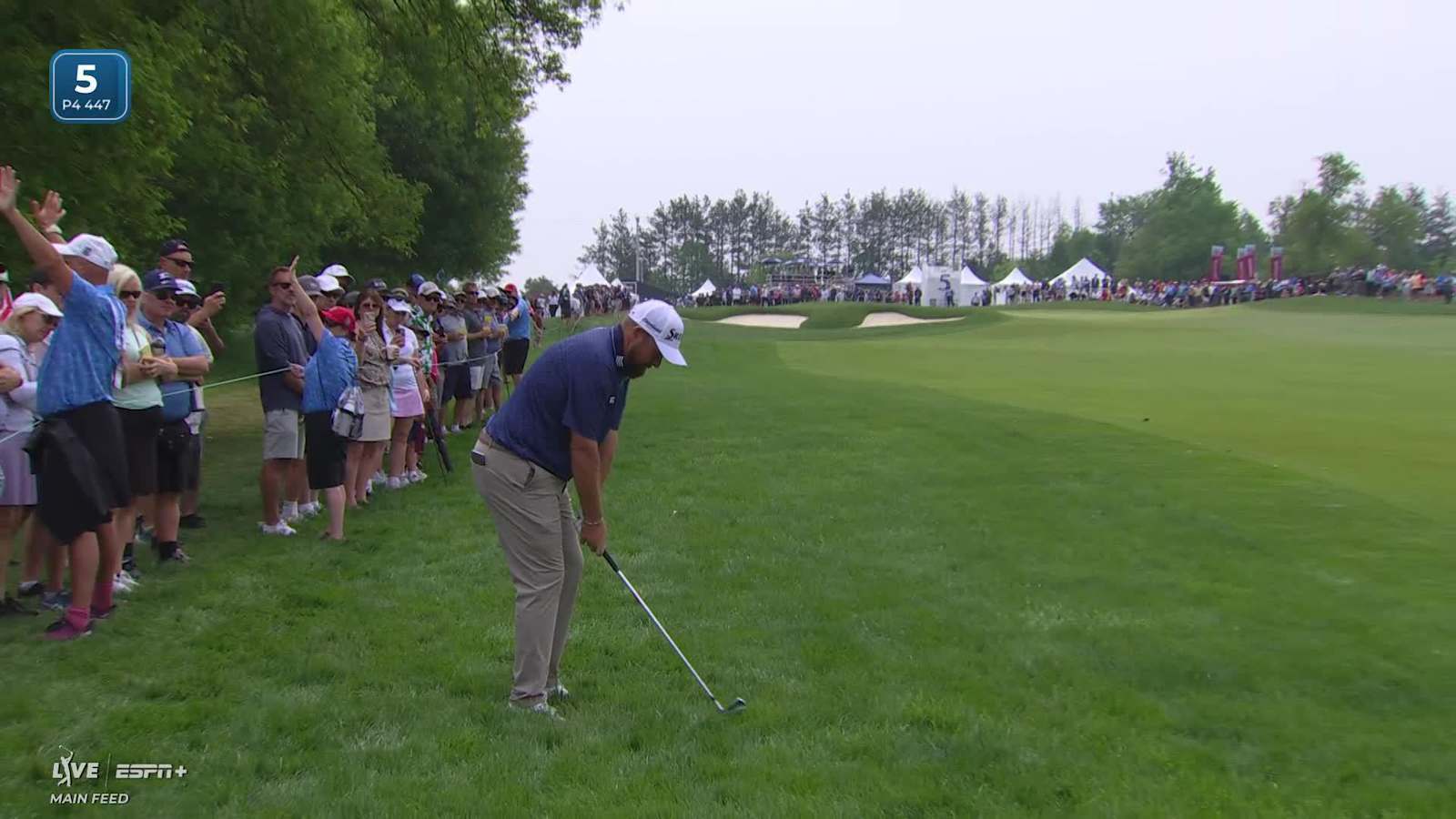 Shane Lowry holes out for birdie putt from 25-feet on No. 5 at RBC Canadian