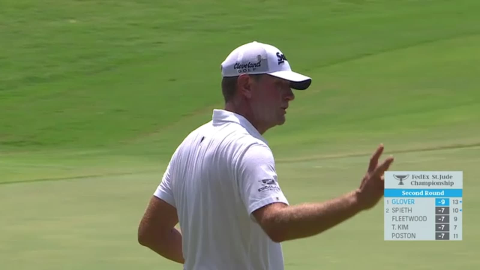 Lucas Glover goes back-to-back with birdie on No. 4 at FedEx St. Jude