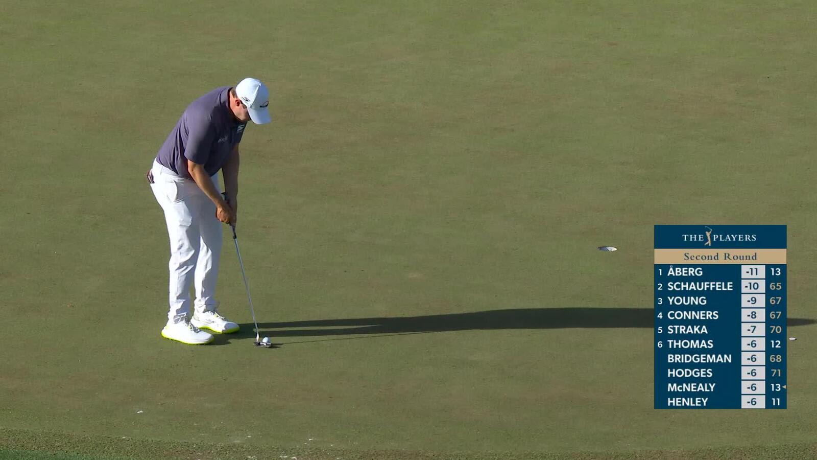 Matt Fitzpatrick sinks 10-foot birdie putt on No. 4 at THE PLAYERS