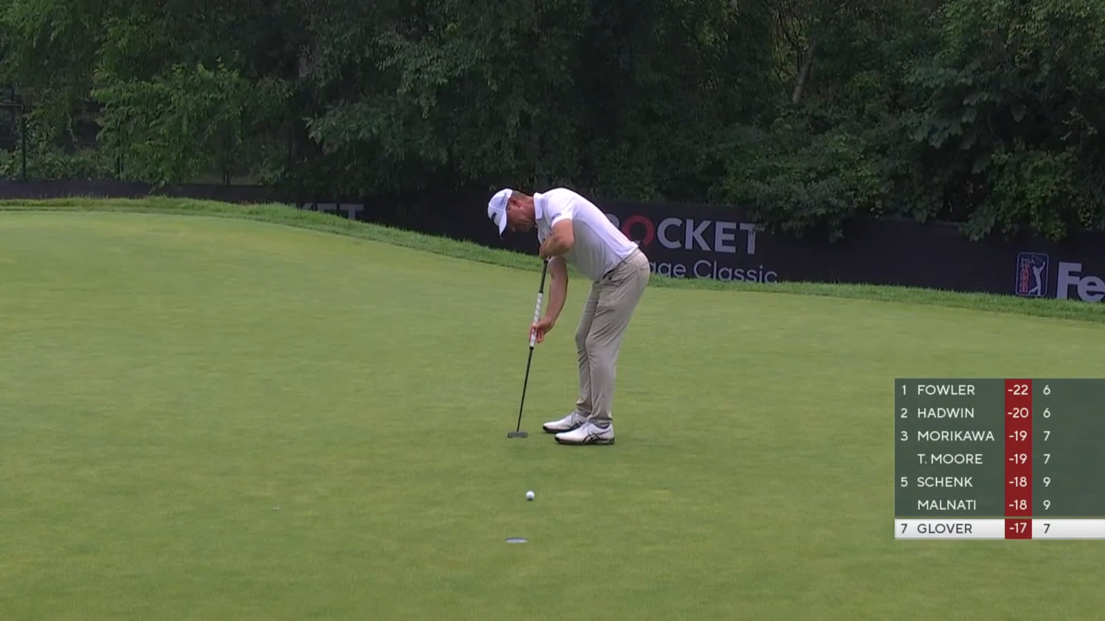 Lucas Glover makes birdie at Rocket Mortgage