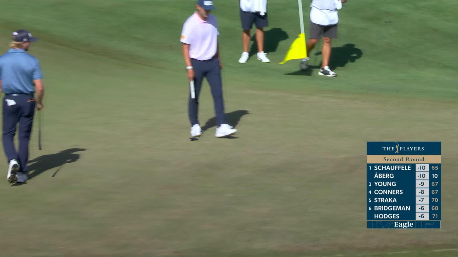 Rasmus Højgaard sinks 33-foot eagle putt on No. 11 at THE PLAYERS